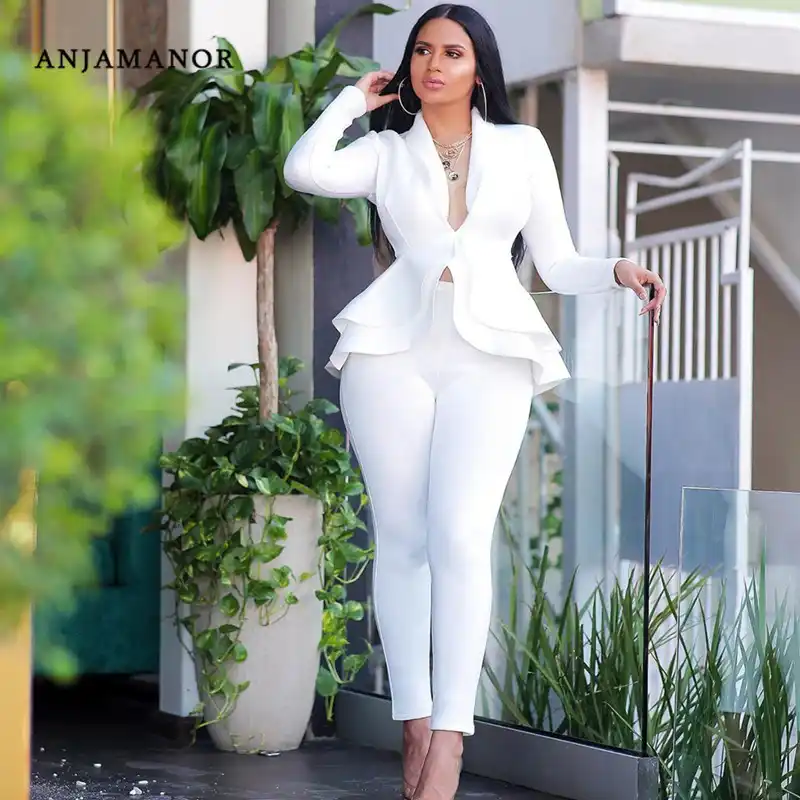 white business outfit