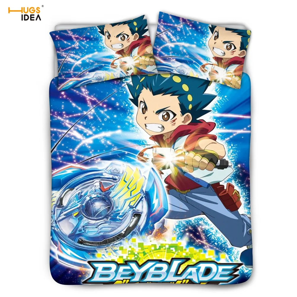 3 шт. аниме Beyblade Burst Эволюция украшения в спальню для детей/детей пододеяльник и наволочка мальчик мультфильм дизайн постельное белье