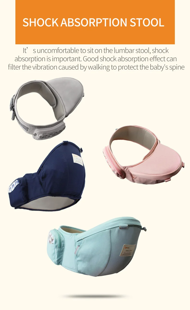 Porte bébé Hip Seat 4 positions Ergonomique – Confort & Sécurité - Aiebao