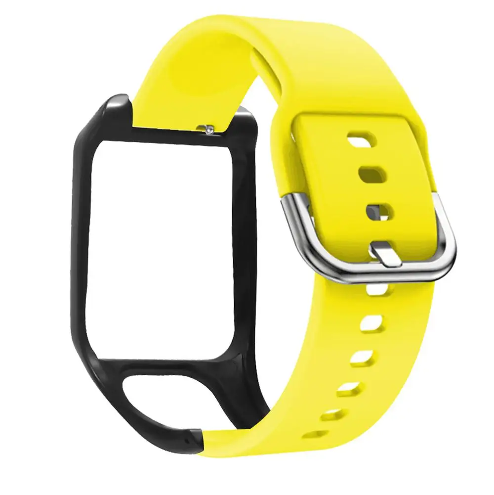 FIFATA красочные силиконовые часы ремешок для Tomtom Runner 3 для Tomtom Adventure умные спортивные часы сменный Браслет аксессуары