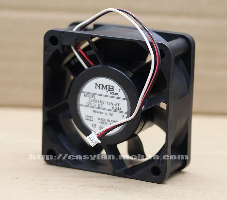 NMB 06025SS-12N-AT 6025 12V 0.24A 6 см вентилятор охлаждения 60 × 60 × 25 мм кулер