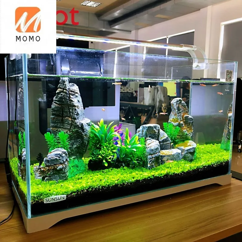 Small Fish Globe Small Aquarium Super White Glass Living Room