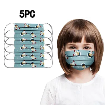 

Kids Children Mouth Cover Facemask Mascara Face Mask 3ply Ear Loop 5pc Mouth Masks Sport Face Shiled pattern Mascarilla