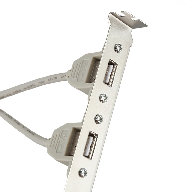Расширение 2 порта концентратор USB 2,0 до 9 контактный разъем материнская плата панель кронштейн