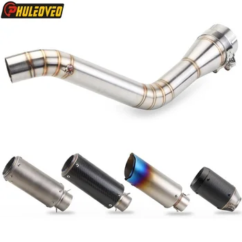 Motorcycle Exhaust Full System Link Pipe Muffler Exhaust Silencer for Z900 2017-2019 Motorcycle Titaniunm Alloy Exhasut Mid Pipe