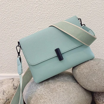 

Solid Color PU Leather Crossbody Bag for Women 2020 Simple Fashion Handbags and Purses Female Shoulder Bags Purses and Handbags