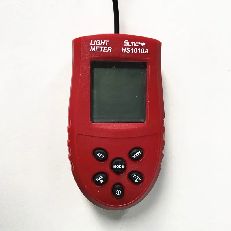 New 200,000 Lux Automatic HS1010A LCD Digital Light Meter Luxmeter Lux/FC Meters Illumination Handhold Light Luminometer 6