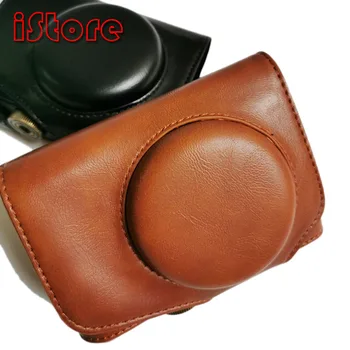 

CASE For PowerShot SX730 HS SX720 Camera Bag Case PU Leather Vintage Shoulder Strap Pouch Protection Carry Cover