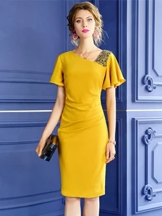 TESSCARA Women Spring Summer Elegant Chiffon Dress Shirt High Quality Office Cocktail Party Robe Femme Ruffle Designer Vestidos