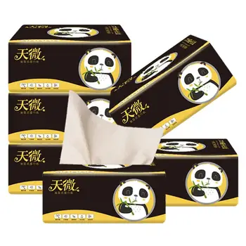 

12/6 Bag Soft Paper Extraction Household Napkins Wood Pulp Paper Tissues Durable Toilet Paper Hot Sale drop shipping
