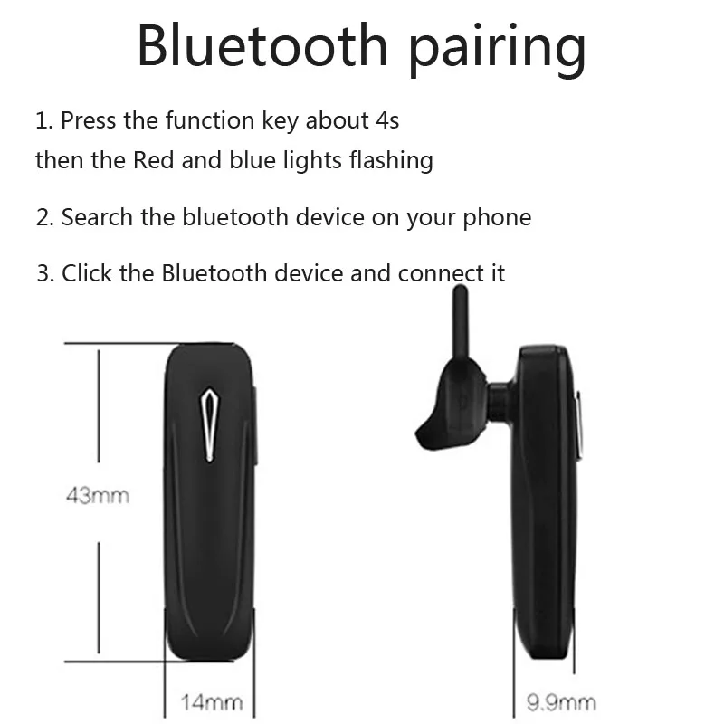 M163 мини беспроводная гарнитура Bluetooth наушники гарнитура с микрофоном для iphone samsung android смартфон