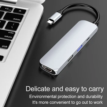 

USB Hub Type C Multi USB3.0 Hub to HDMI Adapter 4K Hub Dock 2.0 USB Splitter Port Type C Hub USB 3 0 For Macbook Accessories