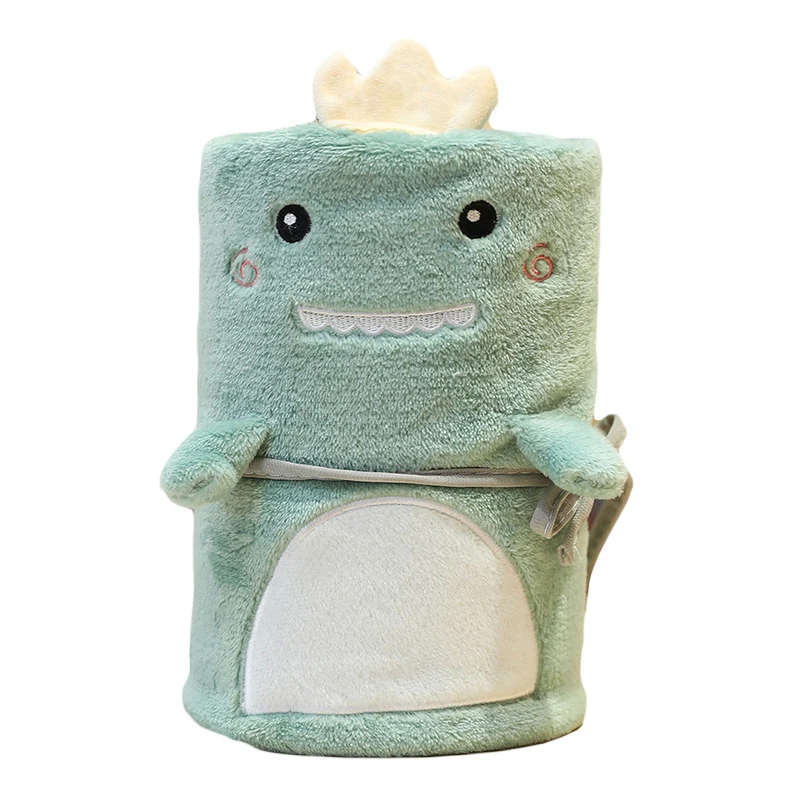 

100*80cm Coral Fleece Blanket Cute Cartoon dinosaur Dog Cactus Decor Warm Blanket For Adult Children Autumn Winter Bedding Needs