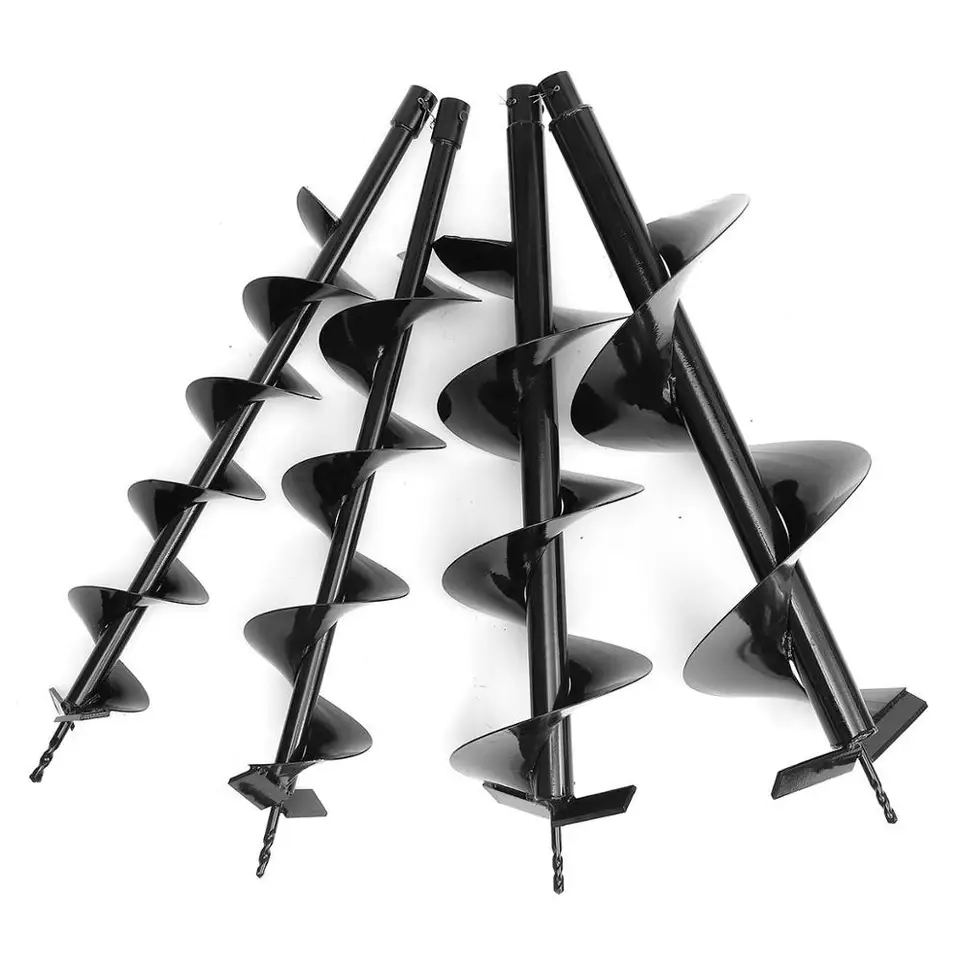 JXHYKJ Perceuse à La Terre De 800mm Dual Blade Foret Foret Boreuse De Foreuse Pour Earth Post-Post Trou Digger Outil Power Tool Accessoires 40/60 / 80 / 100mm (Hole Diameter : 80mm