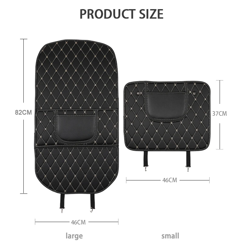 Waterproof PU Leather Car Seat Back Cover Anti Kick Pad