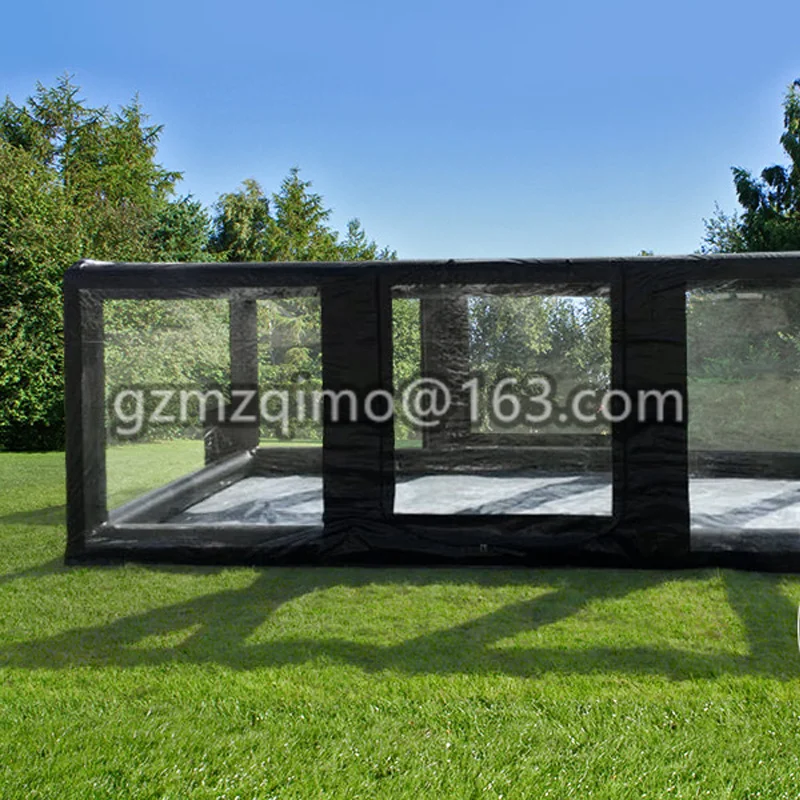 INFLATABLE GARAGE 3X6 M PVC BLACK/CLEAR W/AIR BLOWER | Игрушки и хобби