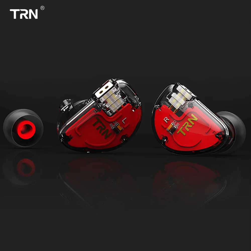 Оригинальные TRN V30 наушники 2BA+ 1DD тройные гибридные драйверы бас-вкладыши съемный кабель HIFI монитор наушники с 2PIN 0,75 мм - Цвет: BlacK NO Mic