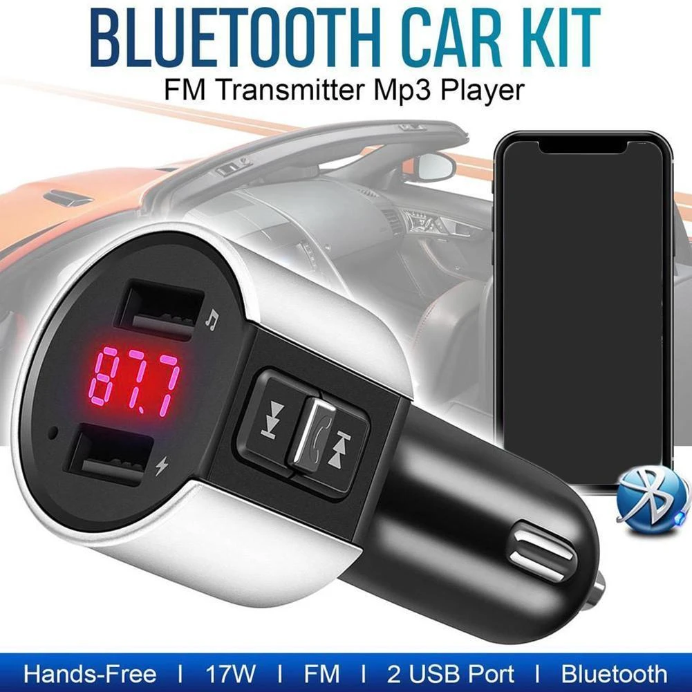 Fmトランスミッター Bluetooth Iphone Android Usb充電 Microsdカード 12v ハンズフリー通話 車載トランスミッター Usbポート ブルートゥース シガーソケット 充電器 簡単接続 音楽再生 Iphone Android ドライブ アットクール 車bluetooth Usb Pd充電器キット