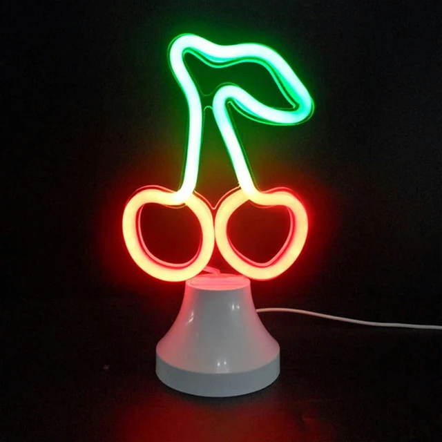 warna warni nanas bentuk lampu meja led rainbow cinta neon sign lampu untuk rumah ulang tahun pesta dekorasi meja neon lampu dinding