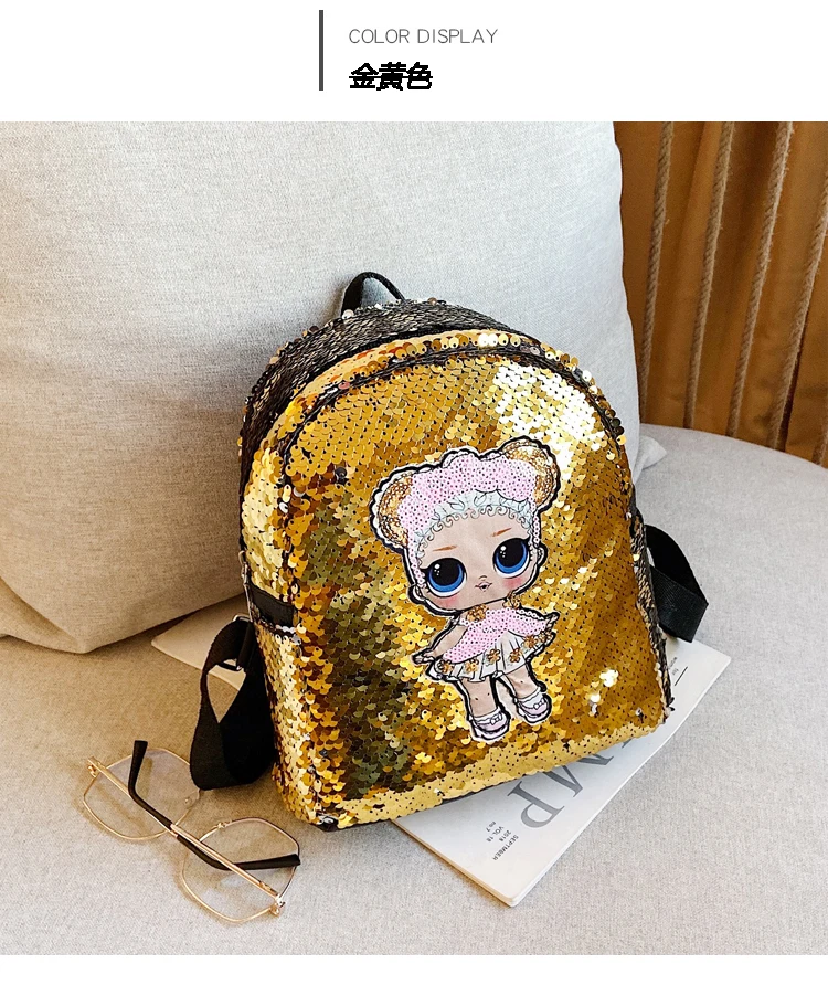 

L.O.L. SURPRISE! School Backpack Girl Rucksack Toddler Kids Mini Knapsack Cartoon L.O.L Dolls Printed Casual Student School Bag