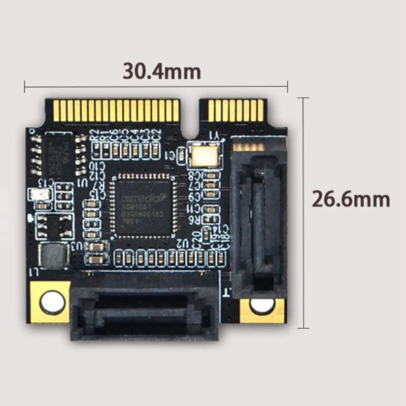 Ssd External Expansion Board Conveninently and Simple Installation Mini Pci-E Solid State Hard Drive to Sata3.0 Adapter