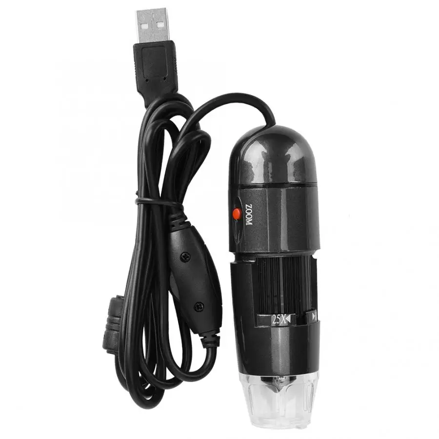 S04 25-600x Magnification Endoscope USB Digital Microscope Camera with Universal Metal Support Microscope Magnification