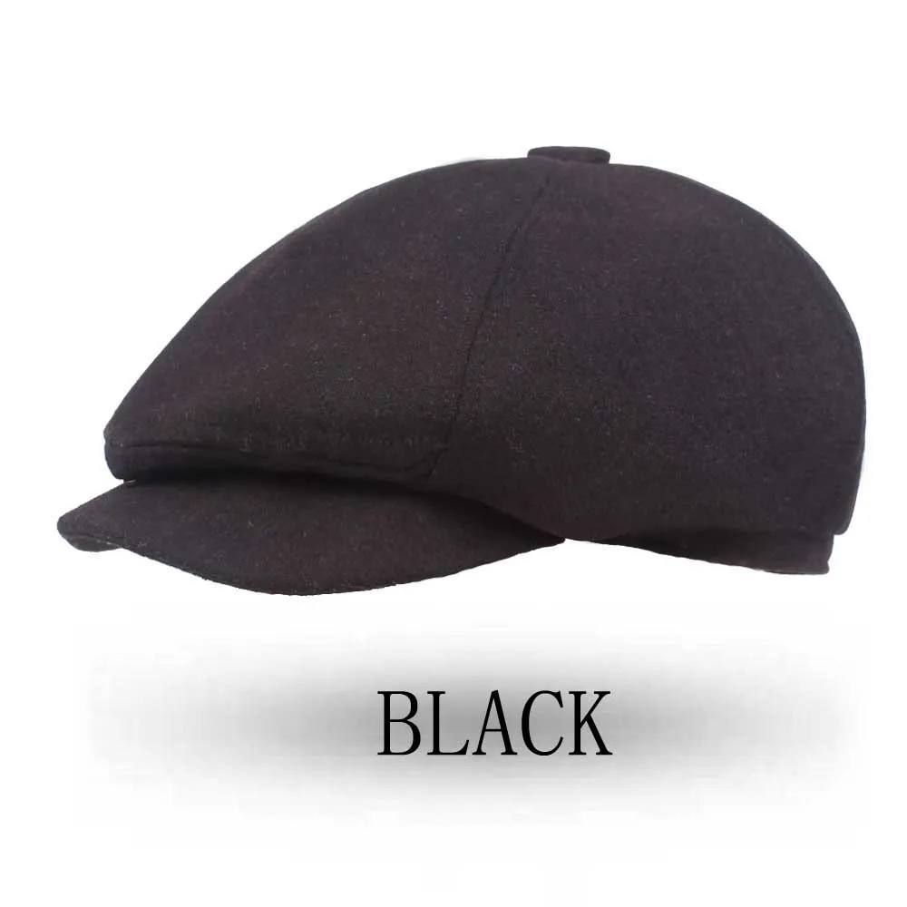 Винтажная модная шерстяная женская шапка восьмиугольная шапка Laday Newsboy Virsor Hat Зимняя шапка для девочек берет шляпа художника