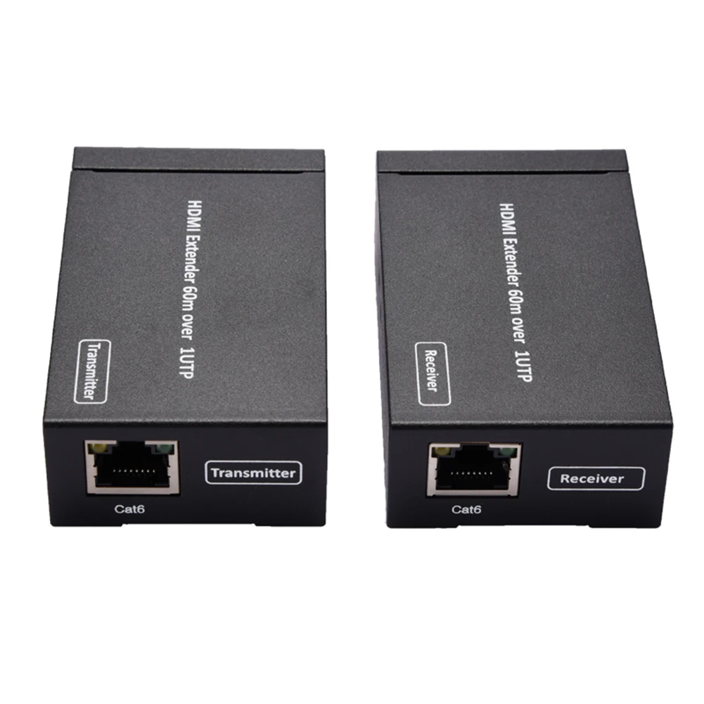 60 м 3D 1080P HD HDMI удлинитель ТВ коробка CAT6 сеть LAN RJ45 передатчик приемник Прямая поставка