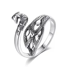  Retro Colorful Peacock Ring For Women Personality Exaggeration Adjustable Peacocks Rings Vintage Party Fashion Jewelry A939 