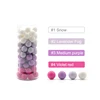 LOFCA 9mm Loose Beads 100pcs/lot Silicone Teether Round Baby Food Grade Teething Beads DIY Chewable Colorful Teething For Infant 3