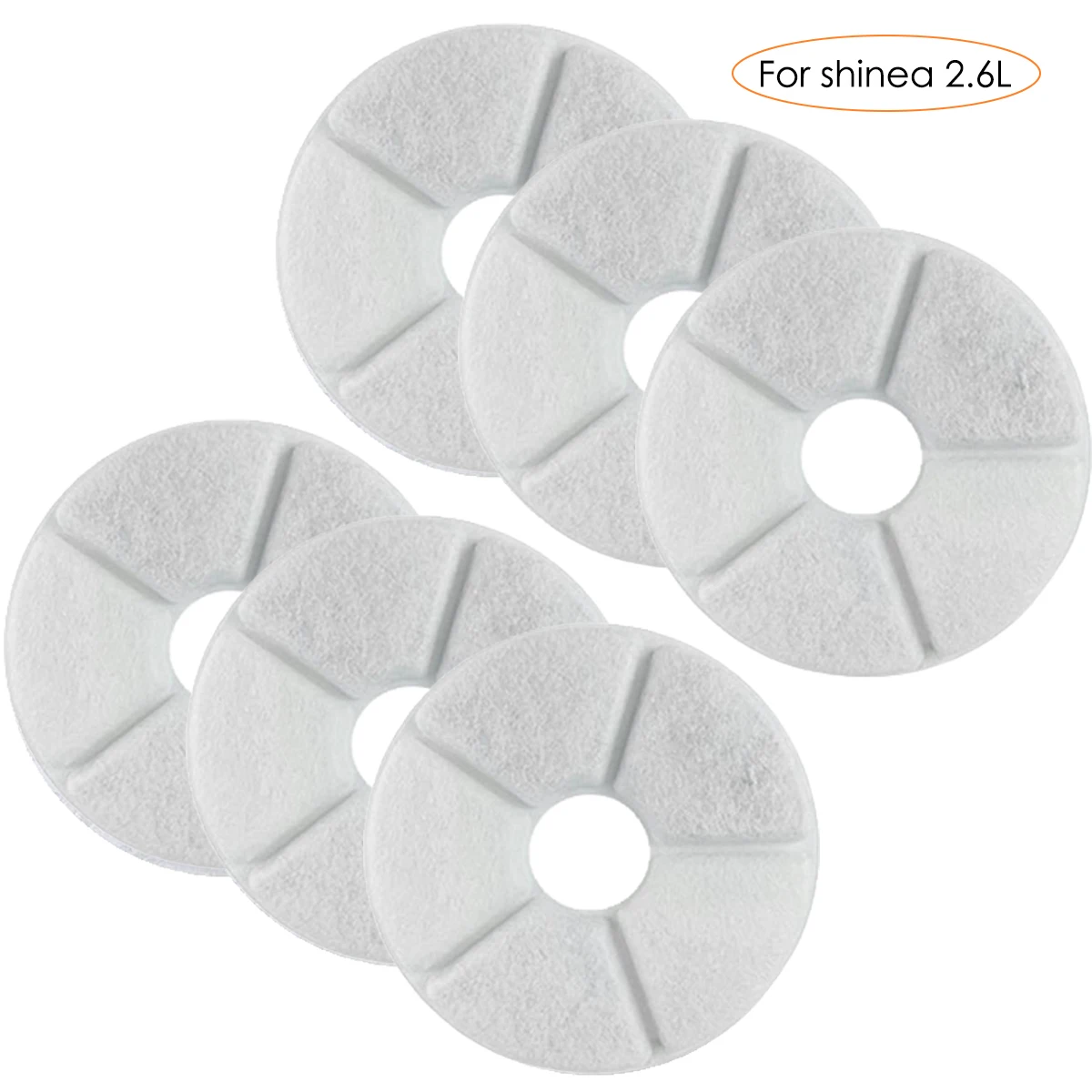 6 шт. сменные фильтры активированный уголь Фильтры для домашних животных Цветок