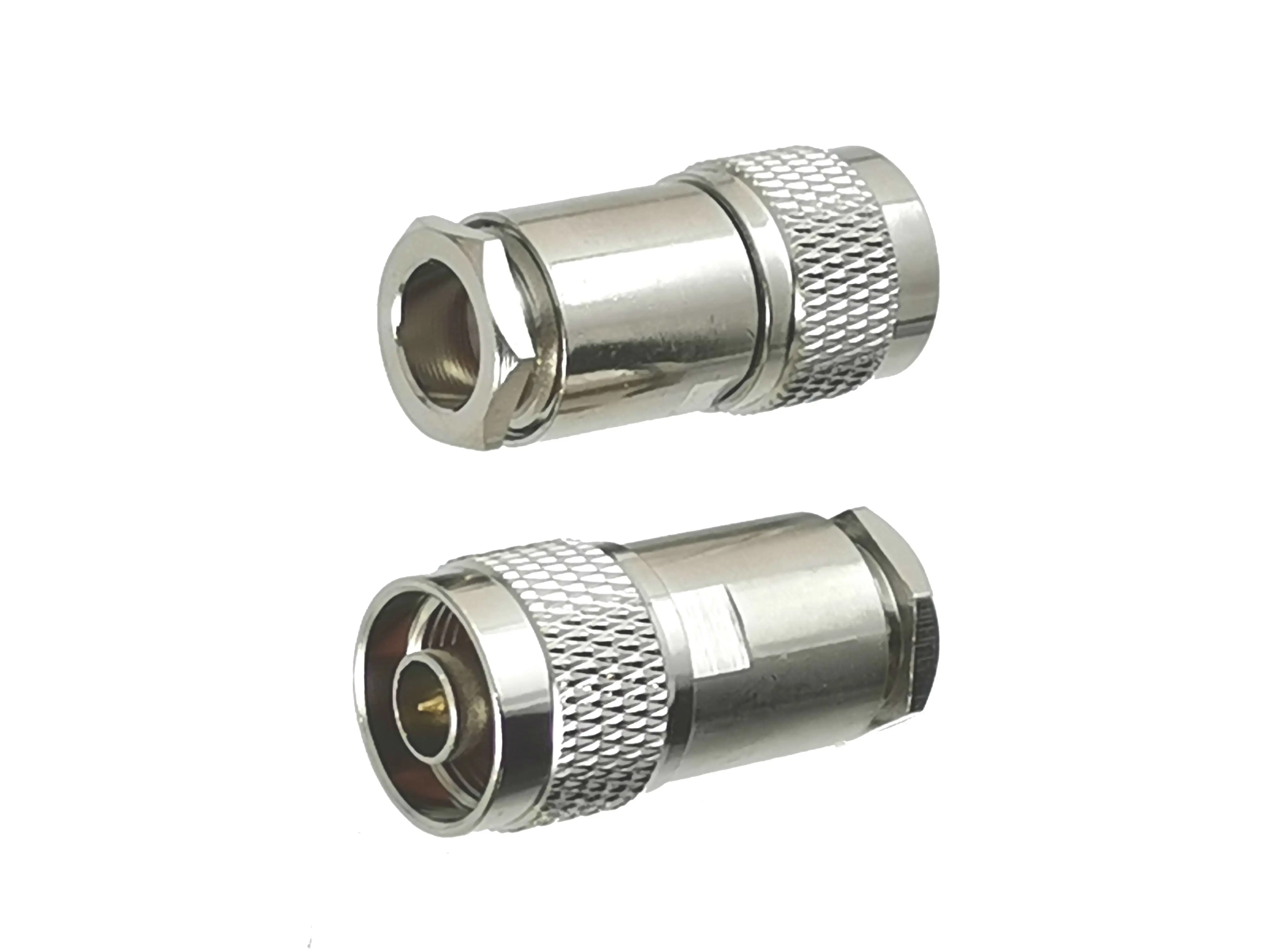 10pcs N Male Plug Connector Clamp RG8 LMR400 7D-FB RG213 Cable RF Coaxial Brass Straight New | Обустройство дома