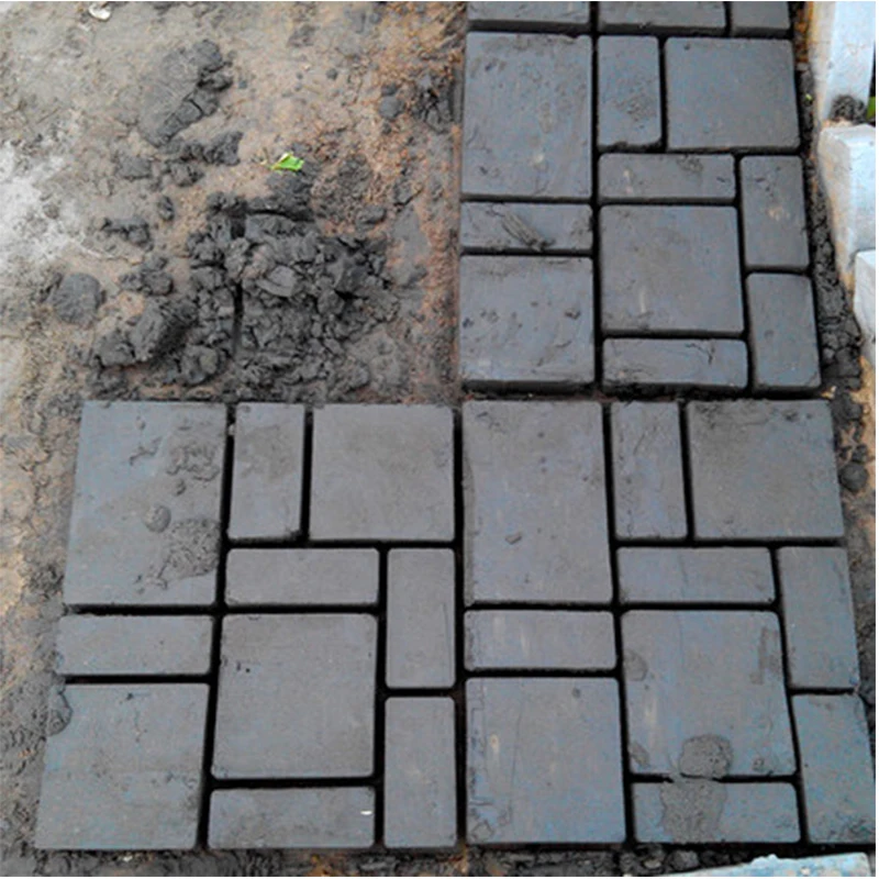 DIY Garden Building Decoration Plastic Path Maker Manually Paving Mold Cement Brick Concrete Garden Stone Road Paving Mould