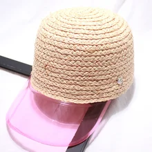 Кепка для отдыха, козырьки для конного спорта, Модные прозрачные козырьки, ручная работа, бейсбольная кепка, рафия, пэчворк, летняя, для путешествий, для мужчин и женщин