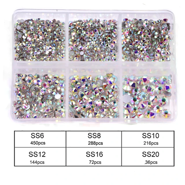 Bright Colors Crystal Glass Non Hotfix Rhinestone Glass Stone Rhinestones  Bulk Wholesale Flatback стразы Nail Art Decorations - AliExpress