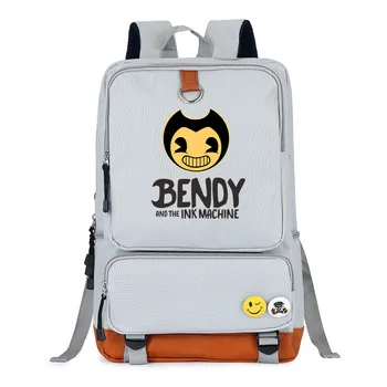 

Cartoon Bendy and The Ink Machine Children Boy Girl School Bag Women Bagpack Teenagers Schoolbags Canvas Men Student Backpack 3