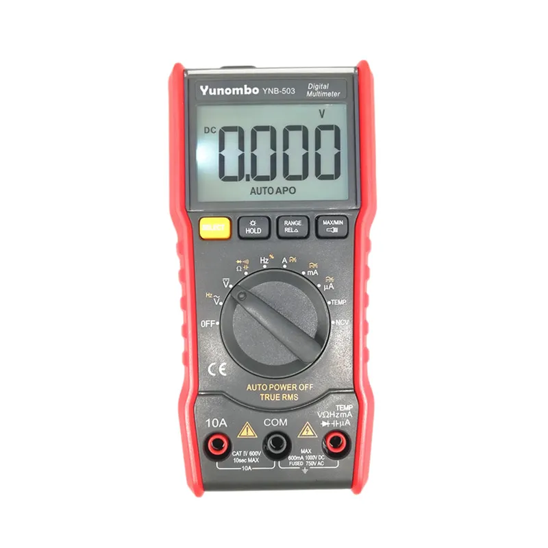 Medidor de Tensão Luz do Flash Yunombo Multímetro Digital 6000 Counts Auto Ranging ac – dc Back Light Tela Grande Ynb-501 Ncv