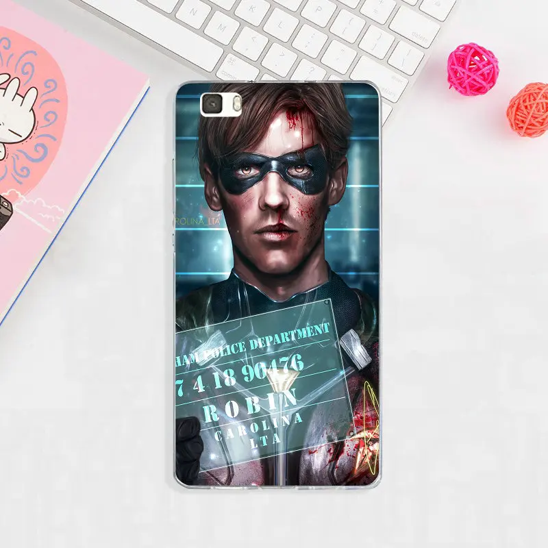 Мягкий ТПУ чехол для телефона Hero Red Robin Titans, чехол для huawei P8 P9 P10 P20 Lite mate 10 Pro Y3 Y5 Y6 II Y7 Honor 6X Plus
