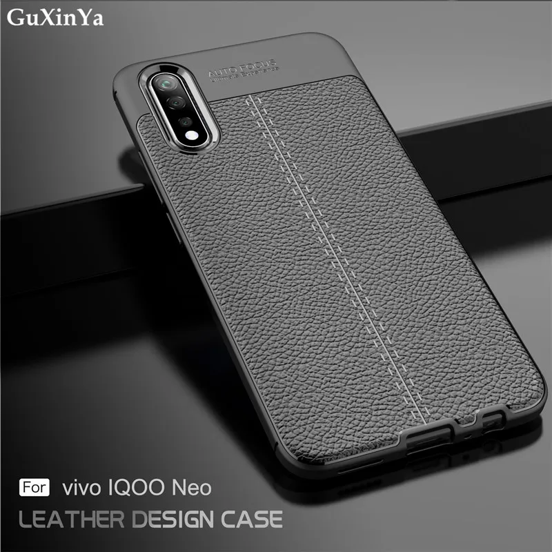 

GuXinYa For Vivo iQOO Neo Phone Case Luxury Leather ShockProof TPU Protective Case For Vivo iQOO Neo Funda For iQOO Neo Shell