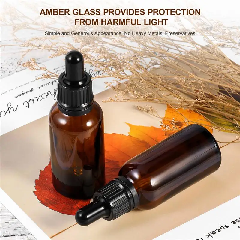 

Portable Amber Glass Roller Rollerball Essential Oil Bottles Mist Container Travel Refillable Bottle Transparent Brown