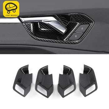 

CarManGo Car Accessories Inner Door Handle Cover Gate Bowl Wrist Trim Sticker Frame Interior Decoration for Audi Q3 F3 2018-2020