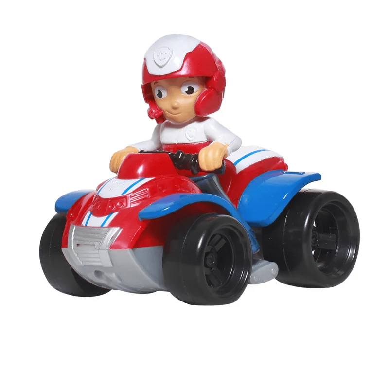 Ryder Car Paw Patrol собака спасательная машина игрушки Аниме фигурки Высокое качество модель автомобиля ПВХ собака Детские игрушки куклы День рождения Рождественский подарок - Цвет: Ryder Car