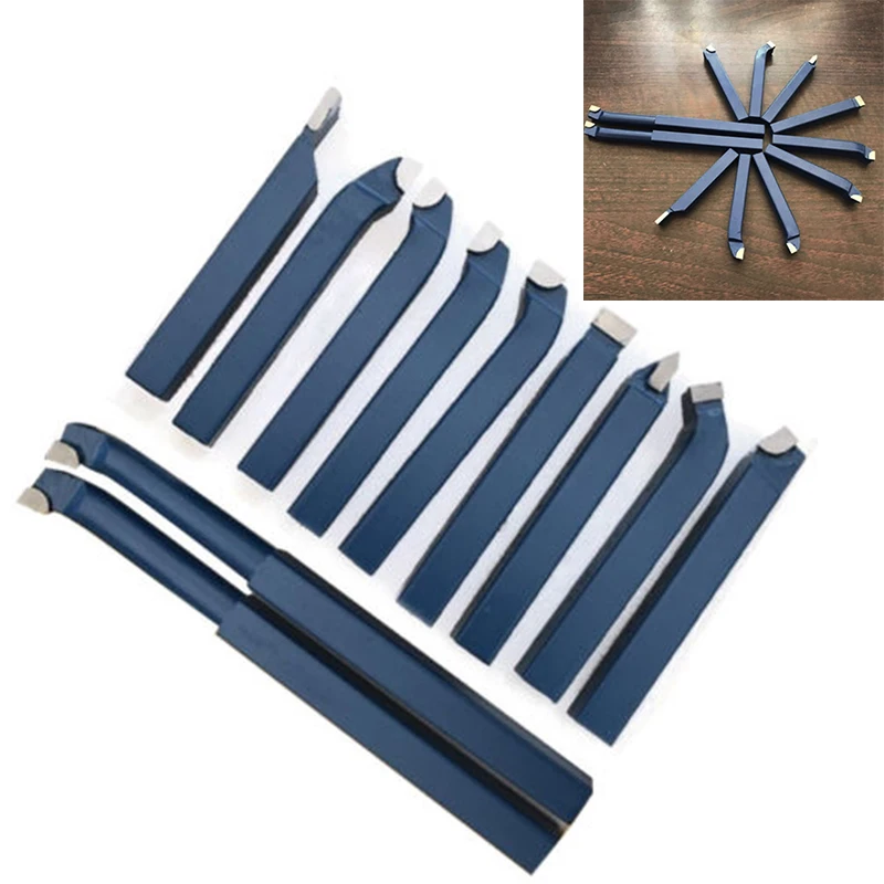 

11pcs Turning tool holder Set Metal Cutter Boring bar Metalworking Lathe Carbon Steel Turning