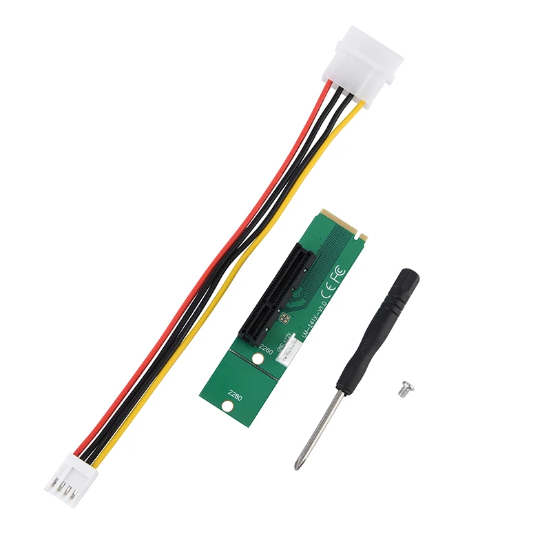 NGFF To PCI-E Riser Card M.2 Port To PCIE Extender Card 1X 4X Mining Adapter Card For Windows 7