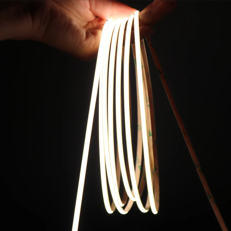 4mm COB LED Strip Lights for Room Decoration High Density White Light Bar 480LED Flexible Diode Tape 12/24V 3000K 4000K Dimmable | Лампы и
