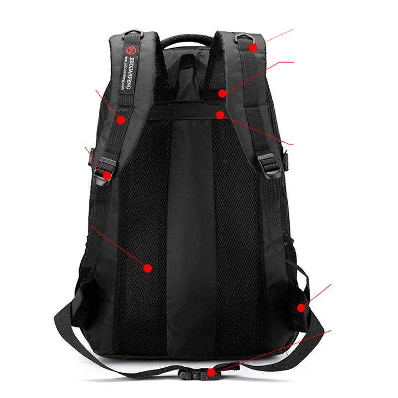 Mochila de senderismo impermeable para hombre y mujer, mochila escolar  deportiva, bolsa de escalada al aire libre, Unisex, Camping, Trekking,  viajes, 60L - AliExpress