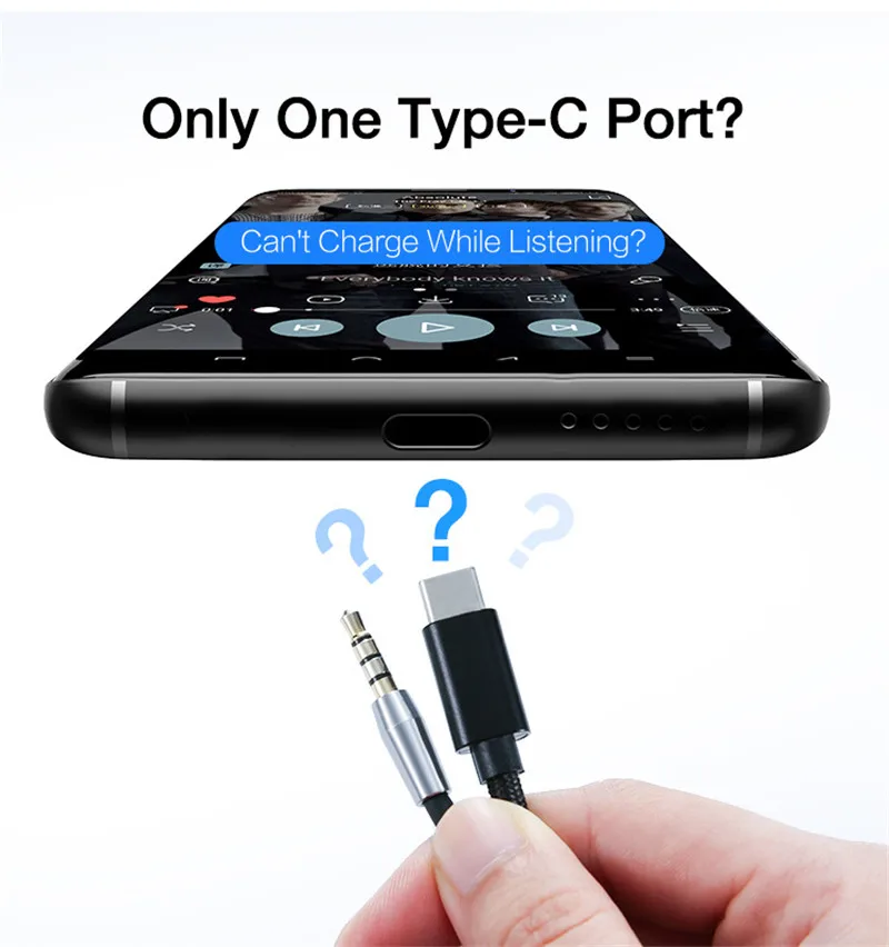 Адаптер usb type C до 3,5 мм type C для huawei P20 Pro 3,5 Jack AUX Наушники для зарядки аудио конвертер для Xiao mi 6 mi 8