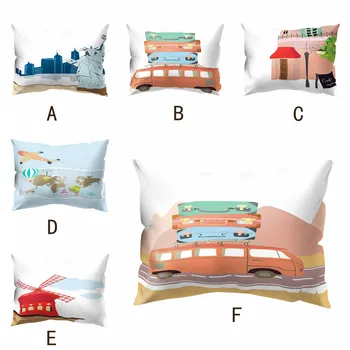

Winter 2020 Print Pillow Case Polyester Sofa Car Cushion Cover Home Decor 30 X 50cm Dropshipping Accessories tool decoration sup
