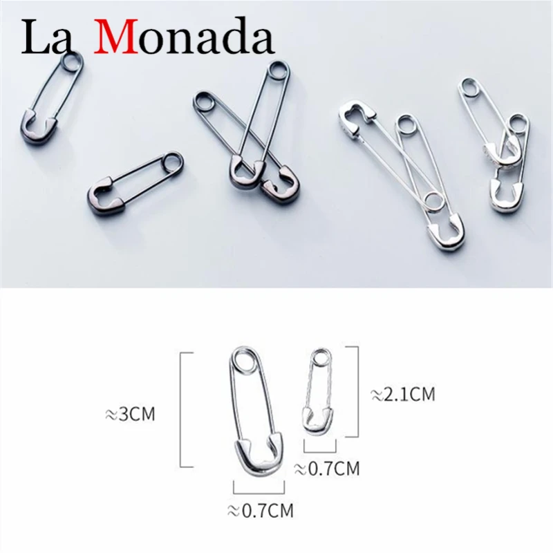 

2019 Creative New Design Paper Clip Shape Ear Buckle Earrings For Girl Lady Madam Women 100% 925 Silver Jewelry