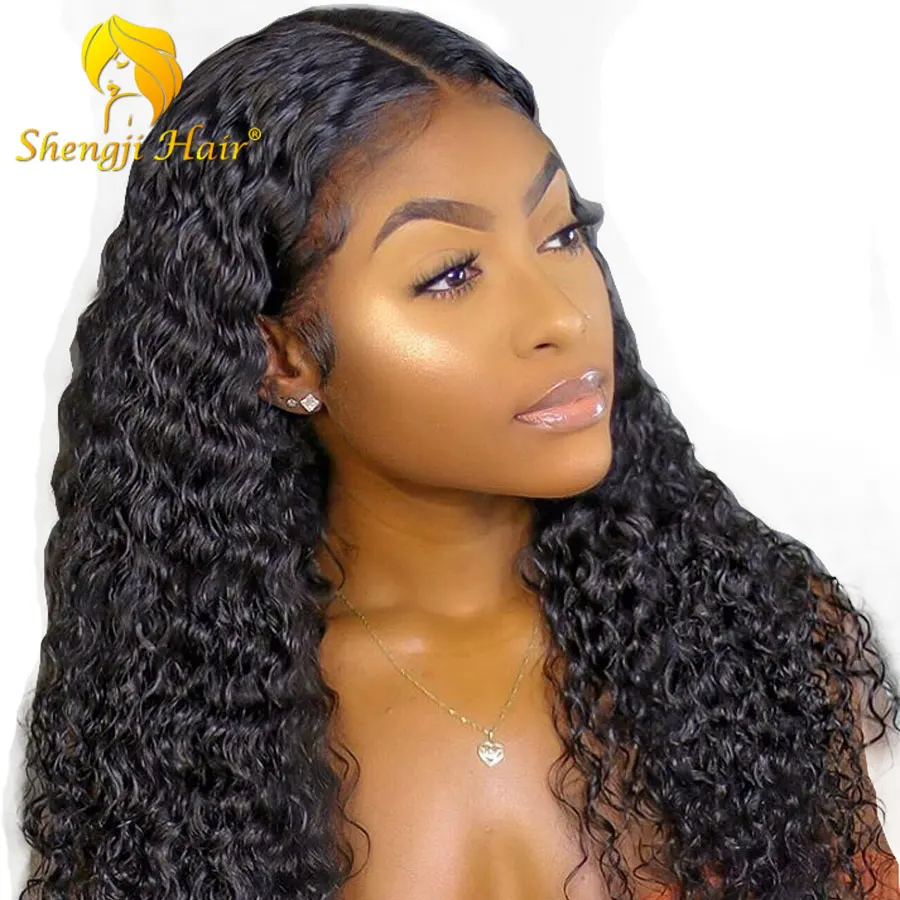 

Lace Front Human Hair Wigs Pre Plucked With Baby Hair Brazilian Remy Hair 13x6 Lace Fake Scalp Wigs For Black Women SHENGJI Hair